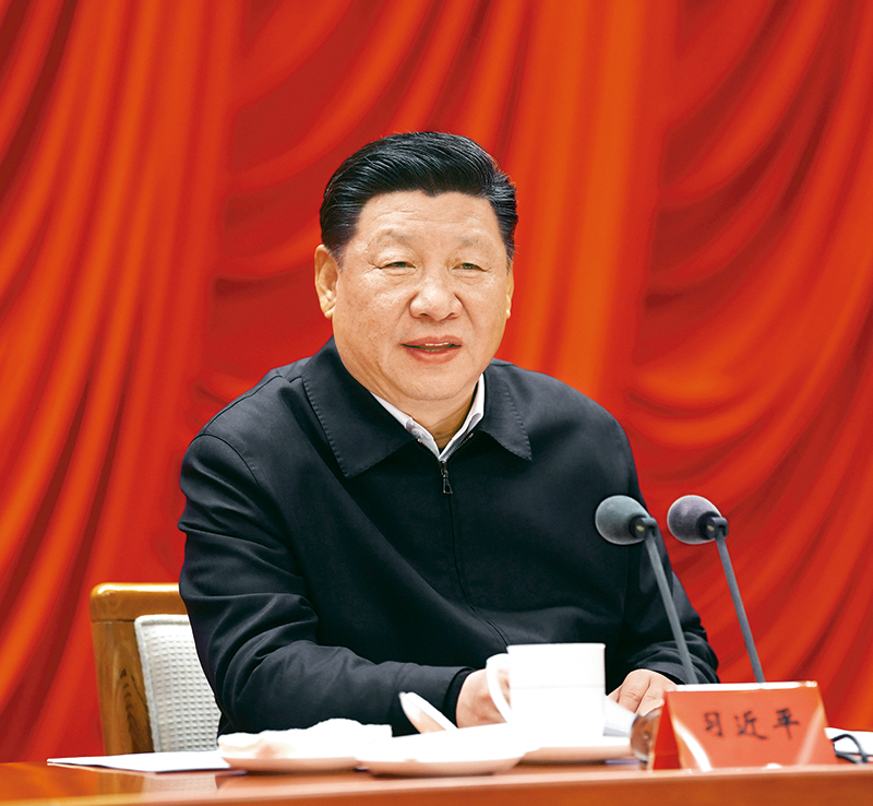 　　2019年1月21日，省部級主要領(lǐng)導(dǎo)干部堅持底線思維著力防范化解重大風險專題研討班在中央黨校開班。中共中央總書記、國家主席、中央軍委主席習近平在開班式上發(fā)表重要講話。 新華社記者 饒愛民/攝